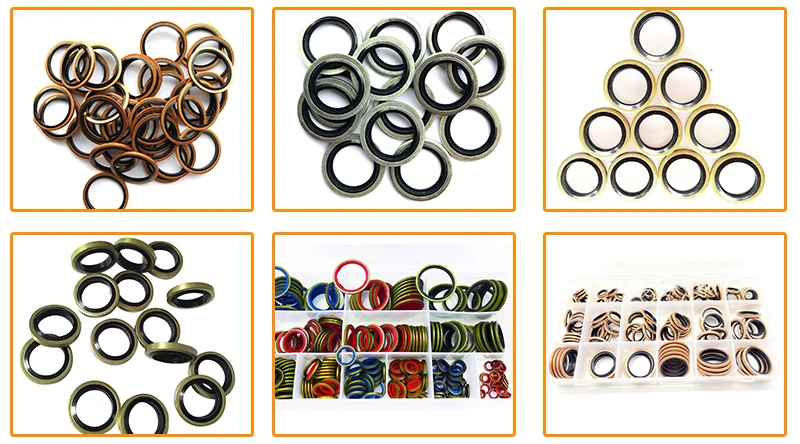 Chinese Suppliers EPDM NBR Metal Screw Dowty Bonded Seal Washer