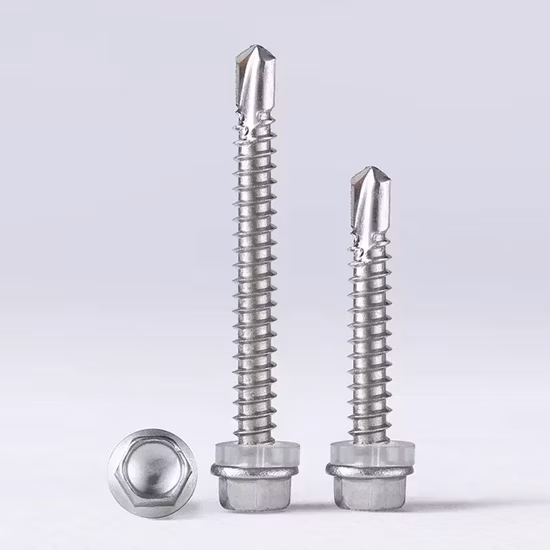 EPDM 와셔가 있는 셀프 드릴링 토르닐로 육각 나사 DIN7504K